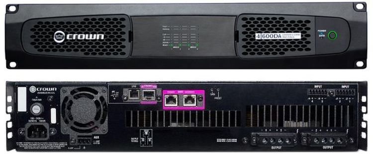 Crown DCi 4|600DA 4-Channel Power Amplifier Dante - DCI4X600DA - Image 2
