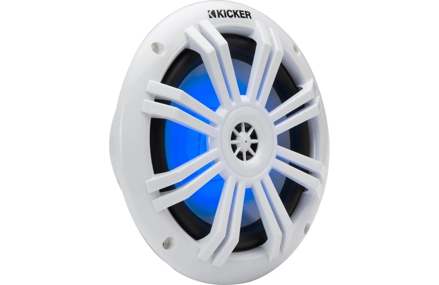 Kicker KM604WL Marine Coaxial Speaker 4Ω Blue LED - 49KM604WL - Image 3