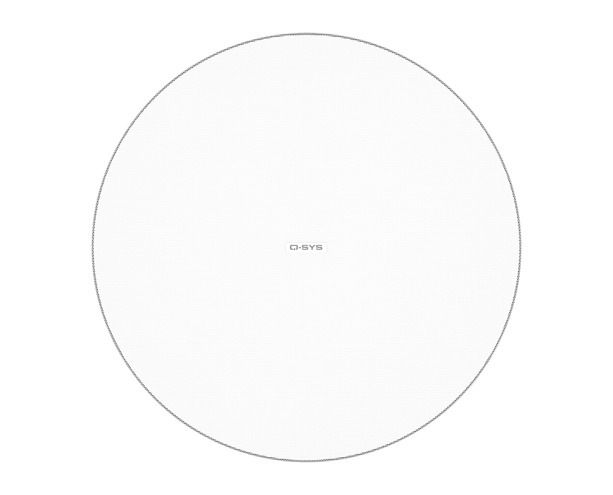 QSC AcousticDesign Ceiling Speaker AD-C6T-ZB-WH - AD-C6T-ZB - Image 2