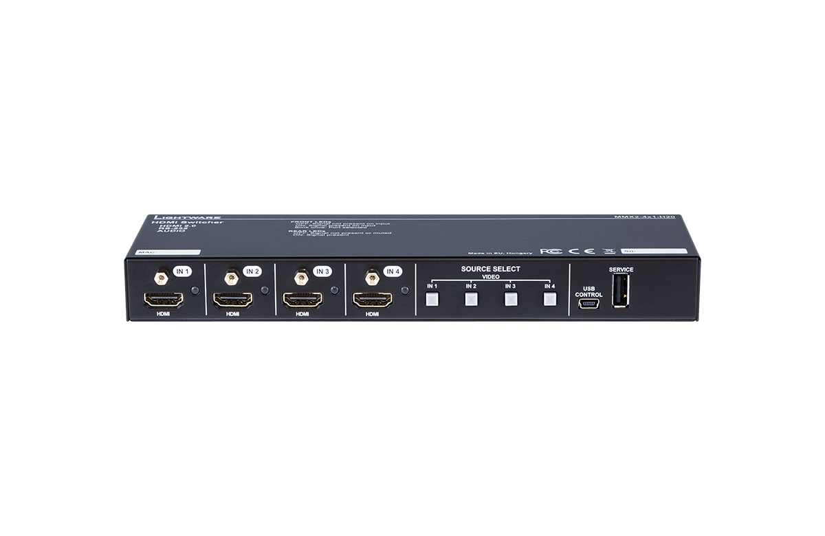 Lightware MMX2-4x1-H20 4K HDMI Matrix Switcher - MMX2-4x1-H20 - Image 2