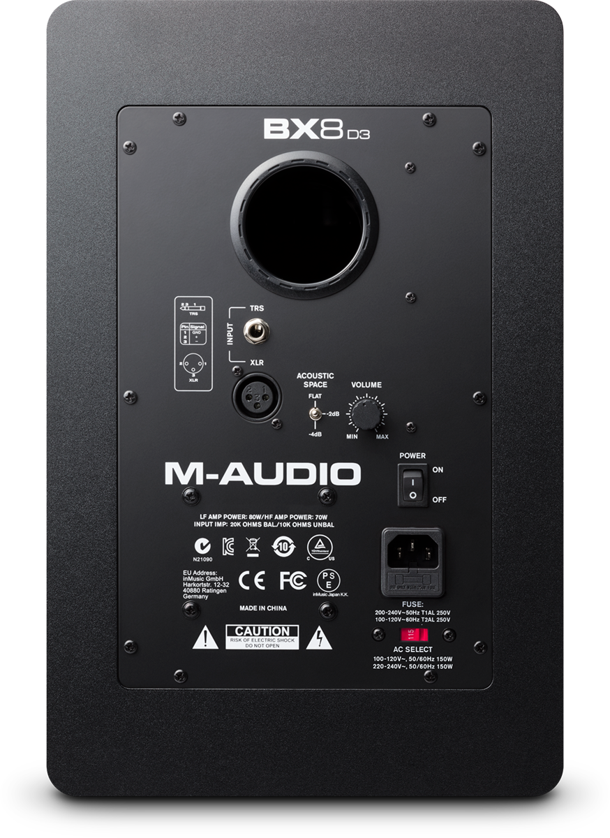 M-Audio BX8-D3 Studio Monitors XLR Input - BX8D3XEU - Image 2
