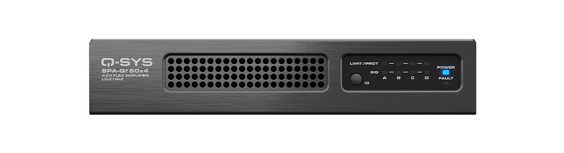 Q-SYS SPA-Qf 60x4 Network Amplifier with Flex I/O - SPA-Qf 60x4 - Image 2