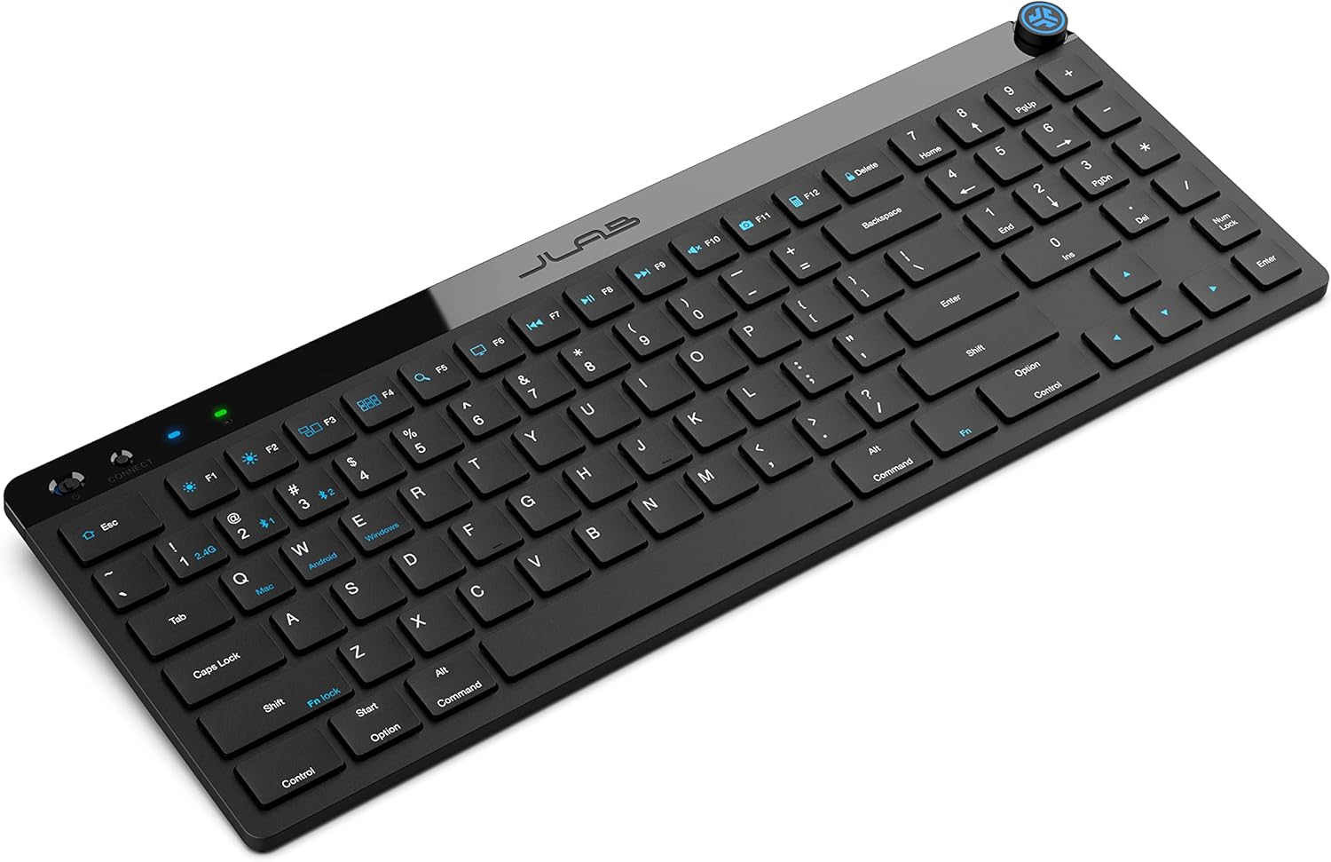 JLab JBuds Wireless Keyboard, Black, 95 Keys